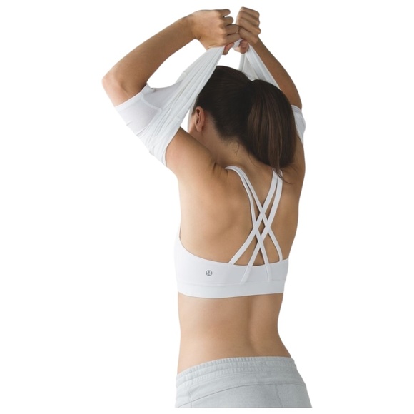 Lululemon Energy Bra - White, Size 8 NWOT, Pads Included - Picture 2 of 8
